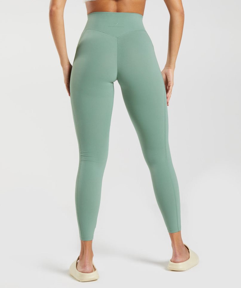 Legginsy Gymshark Whitney Everyday Pocket Damskie Zielone | PL 805BSN